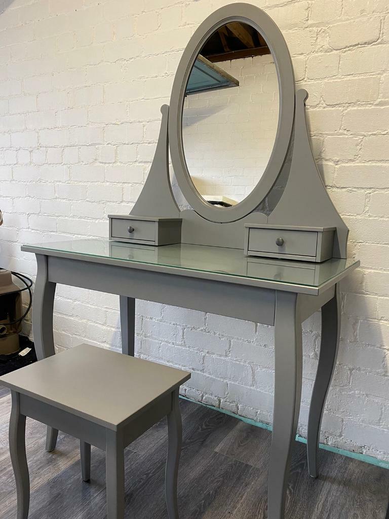 grey ikea dressing table